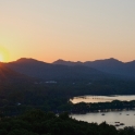 夕阳中的西湖