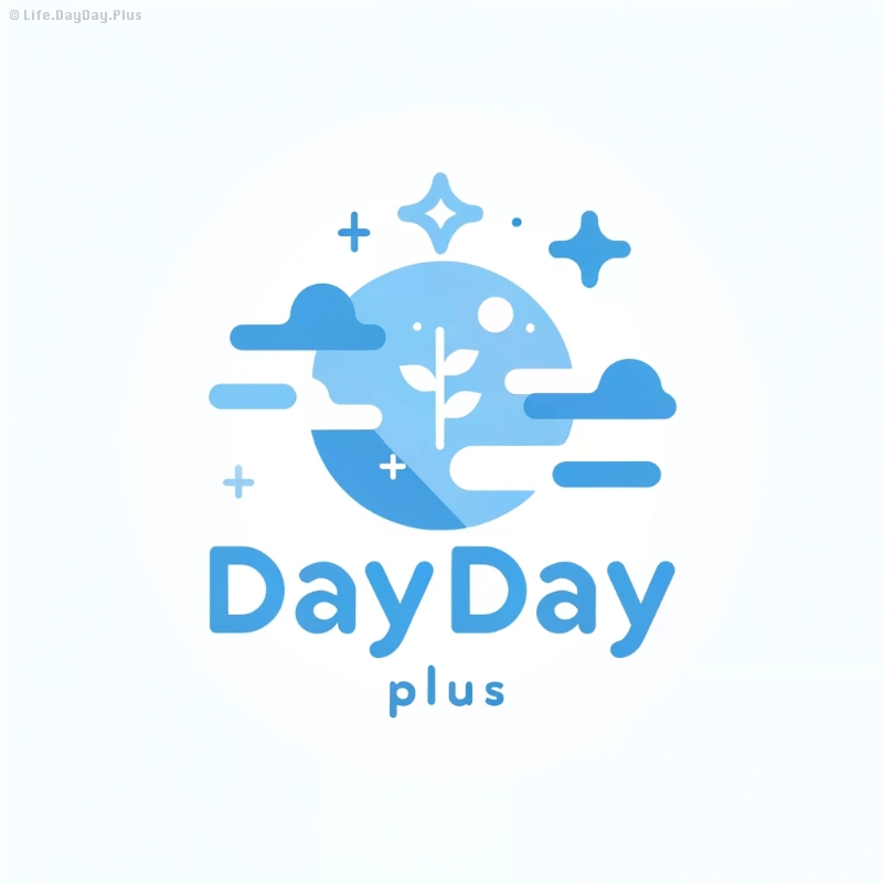 DALL·E 2024-05-25 19.55.40 - Create a simple and sleek flat logo for 'DayDay.Plus' with an elegant light blue color scheme. The logo should be clean, minimalist, and convey a sens